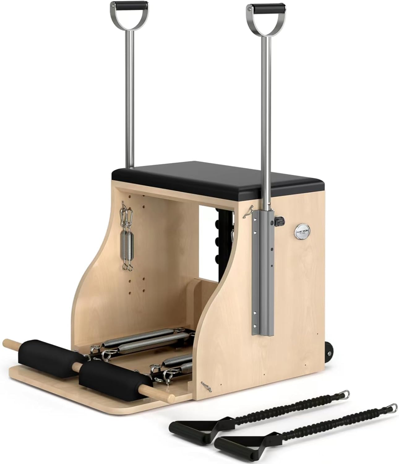 Lipsa Pilates Wunda Chair | Pilates Chair Yoga Fitness Trainer Pilates Wunda Chair for Home | Workouts Gym Whole Body Exercise Chair Equipment with 1-Year Warranty | Pilates Equipment-image-24