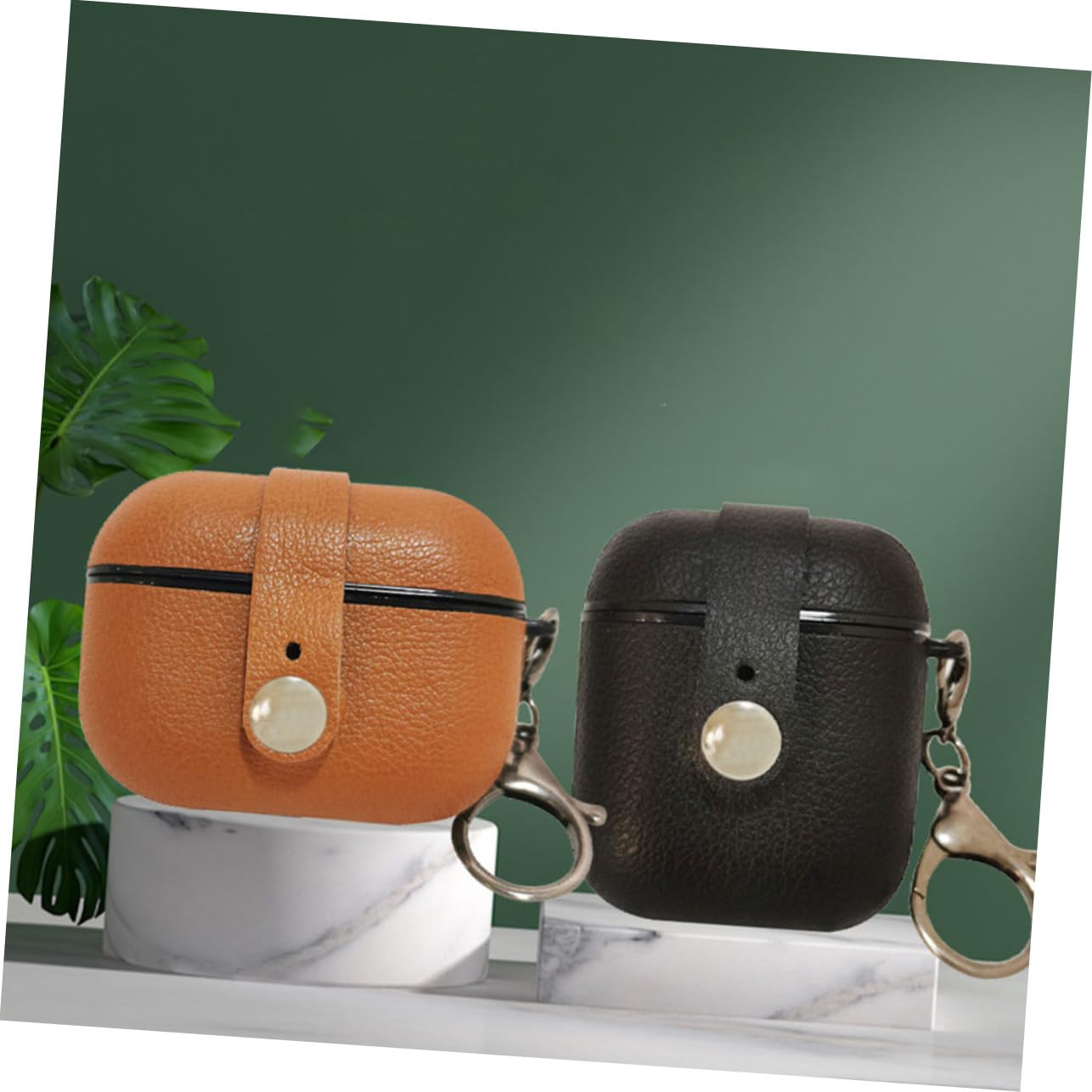 DOITOOL 5stücke Wireless Earphone Pu Leather Case Für Leicht Stoßfest Kratzfest Langlebig Und Schutzhülle Für Earbuds Als Für Und Familie