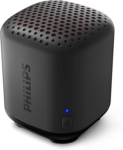 PHILIPS Mini Bluetooth Speaker Outdoor Wireless Portable Small Speakers for Traveling Pool Beach Shower Mono Sound IPX7 Waterproof Speaker 8 Hours