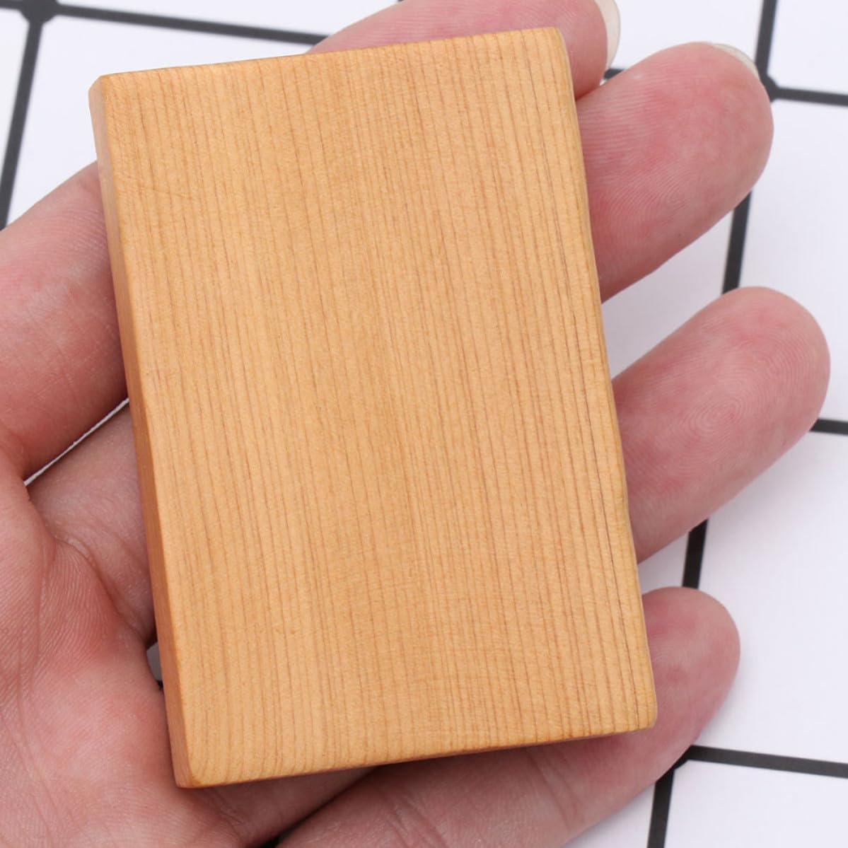 Didiseaon 12 Piezas Bloques de Madera Rectangulares para Tallar,