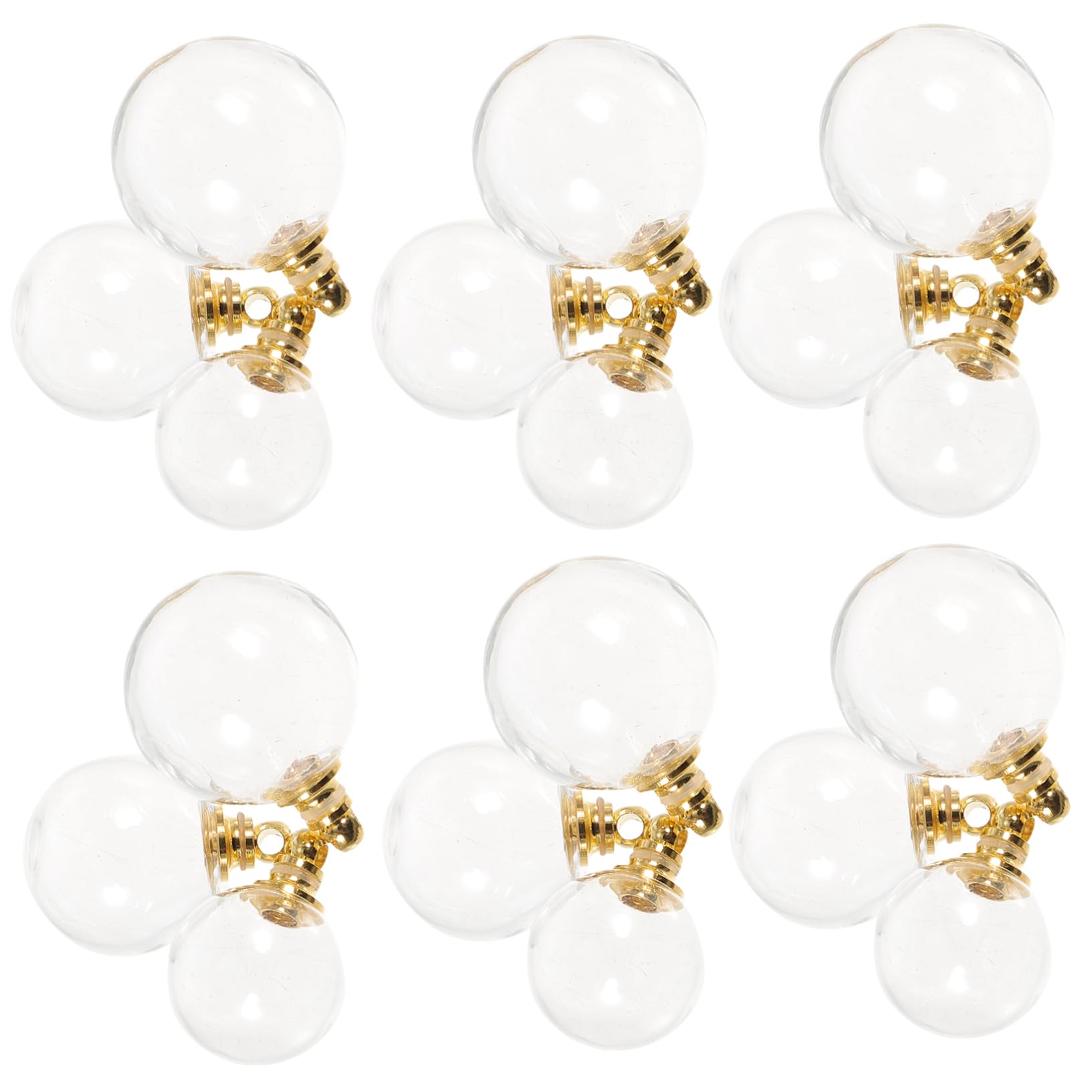 TEHAUX Hohler Flaschenanhänger Leere Schneekugel Diy Bastelzauber Ballanhänger Selber Machen Armreif-anhänger Kugelanhänger Zur Dekoration Osterbaumschmuck Glas Transparent