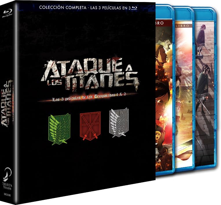 Ataque A Los Titanes coffret Blu-ray des films S1 et S2