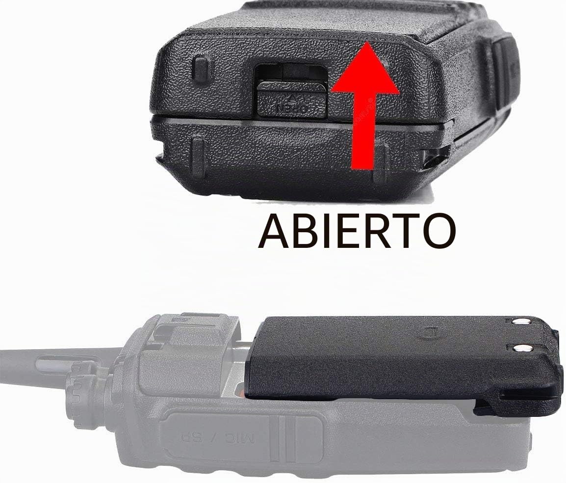 Retevis RT24 Walkie Talkie Batería Li-Ion Original 3.7V 1100mAh Compatible con Retevis RT24 Walkie Talkies (2 Piezas, Negro)