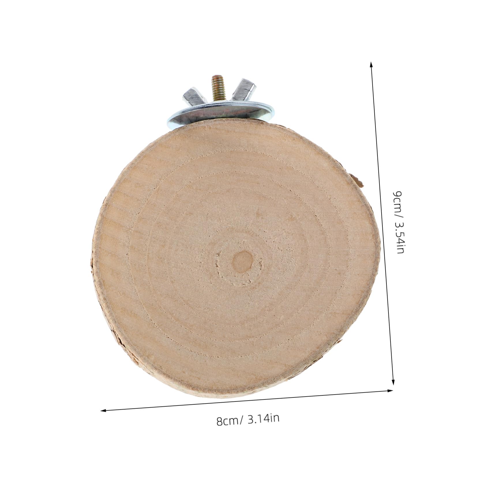 Kisangel Wooden Bird Perch Stand for Hamster Squirrel Chinchilla Parrot Detachable Platform for Easy Cleaning Multifunctional Use Pet Cages