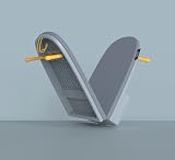 Joseph Joseph Pocket Folding Space-Saving, Compact table-top Ironing Board Regular, Grey/Yellow - 9