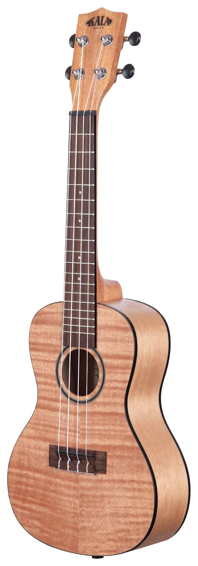 Kala - KA-CEM - Ukulele concerto exotic Mahogany per Bambini Adulti e Principianti Scuola Media Mogano figurato per Musicisti Esperti/Nuovi, Custodia Inclusa, strumenti a corda per bambini, Satinato