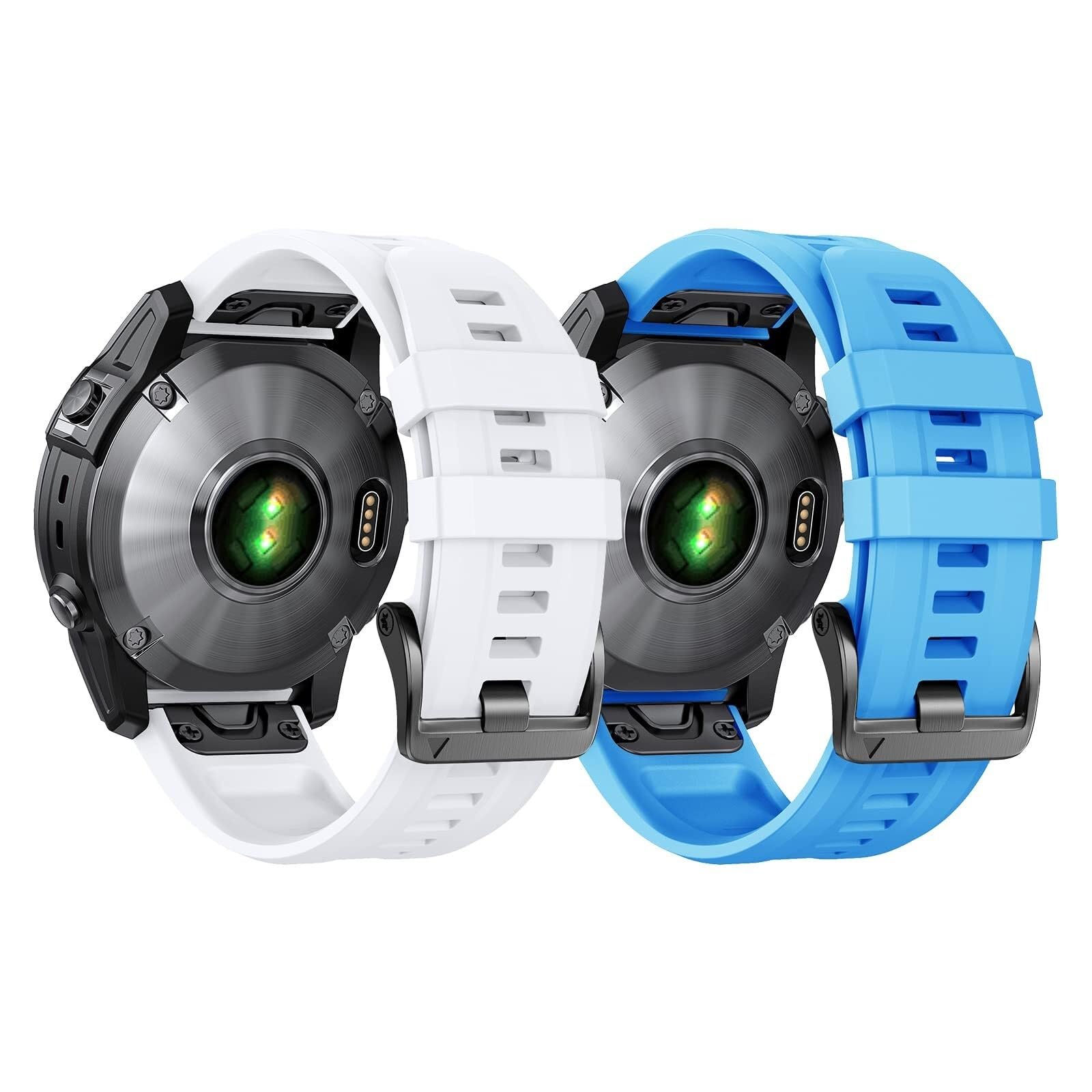 dla Fenix ​​Band 7s 20mm 7s/6s/5s zegarek 5s Plus silikonowa bransoletka 6s Pro sportowy pasek do smartwatcha (czarny)