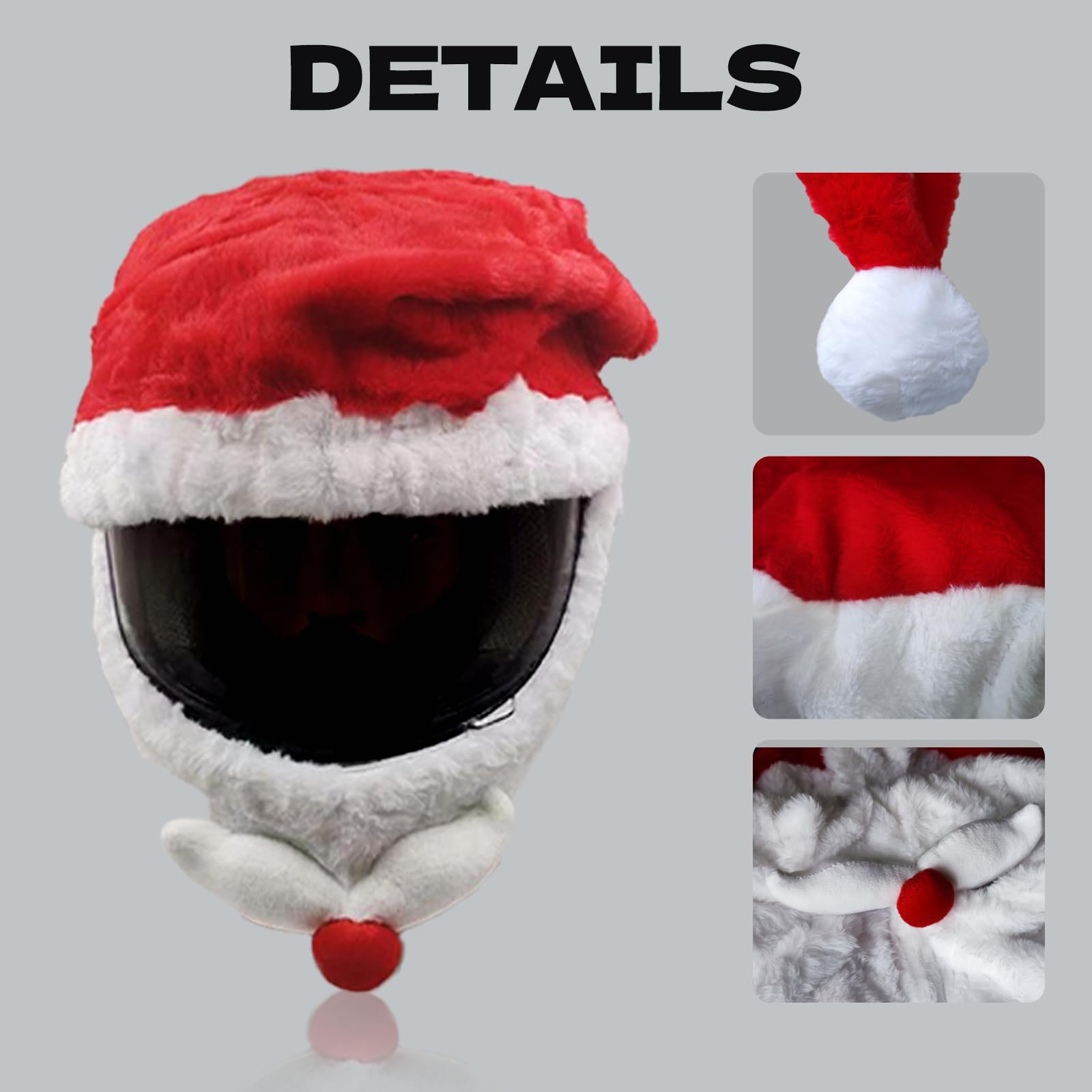 Copricasco Moto Peluche, Accessori per Caschi,Protegge da Polvere, Ammaccature e Graffi (Casco Non Incluso)