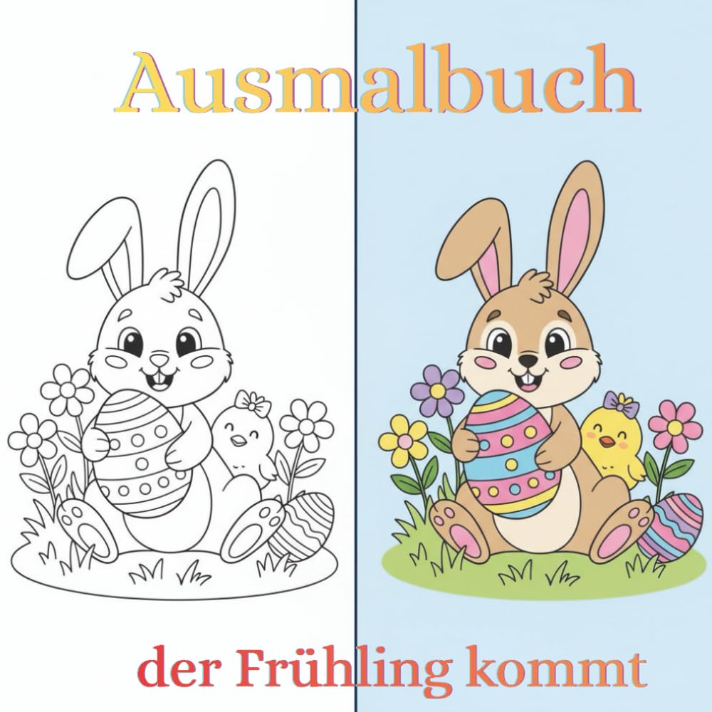 Ausmalbuch für Kinder - der Frühling kommt: Mein frühlingshaftes Osterausmalbuch für Kinder: 45 liebevoll gestaltete Ausmalbilder über Ostern, den ... des Frühlings - ideal für Kinder ab 3 Jahre