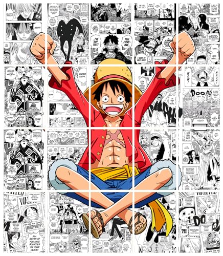Image of Good Hope One Piece Anime Posters for Wall Set Of 20 Monkey D. luffy,Zoro Anime Poster for Room and Office (Multicolour, 9x12 Inch) A4 size