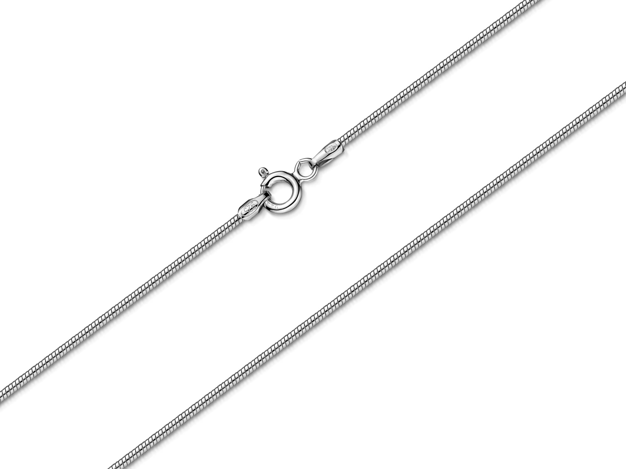 Schlangenkette 1,4mm - 925 Silber - Länge wählbar 40-100cm