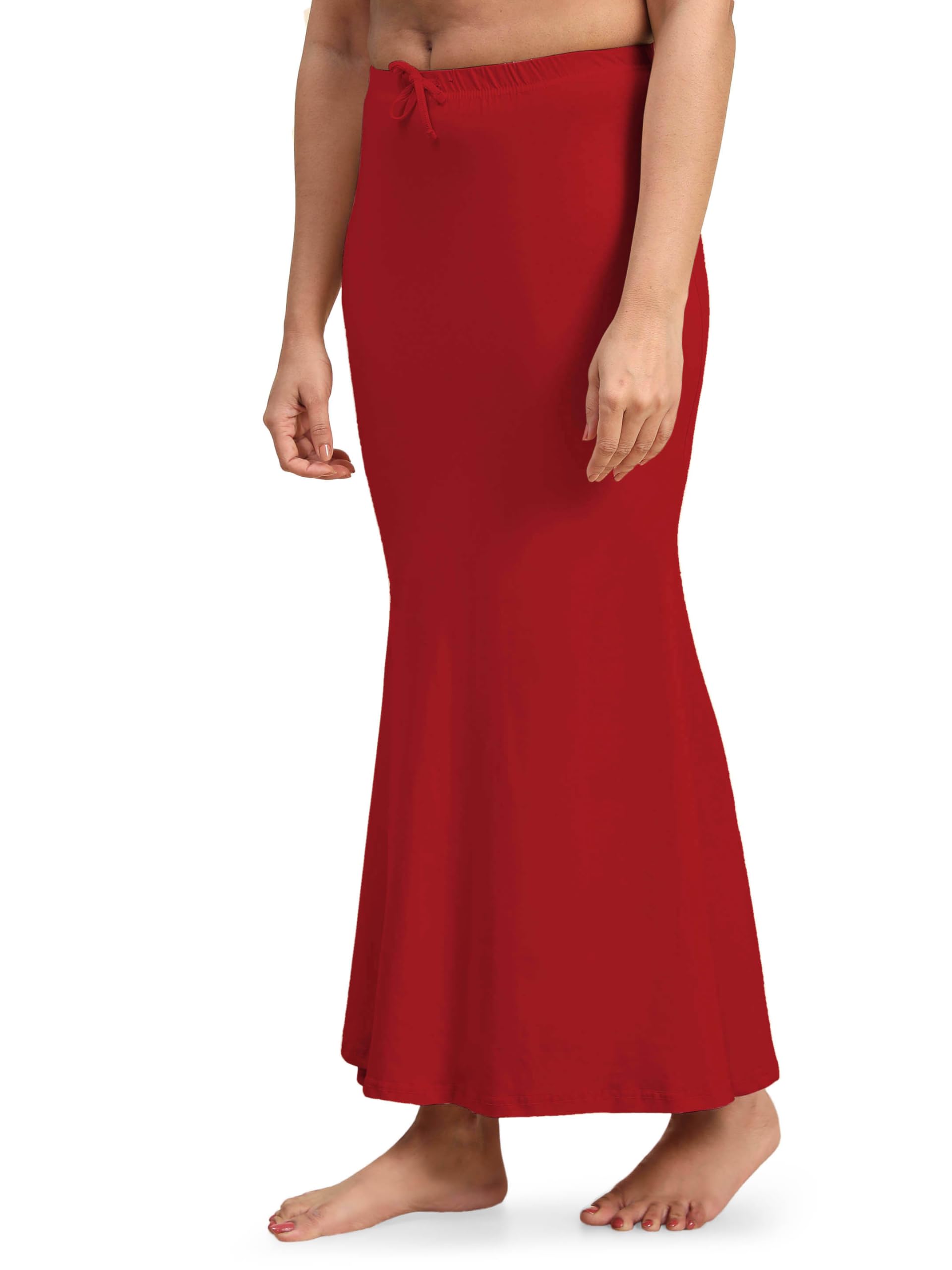 laavaan Women's Cotton Blend Fishcut Saree Shapewear,Petticoat,Skirt, Comfortwear-picture-34