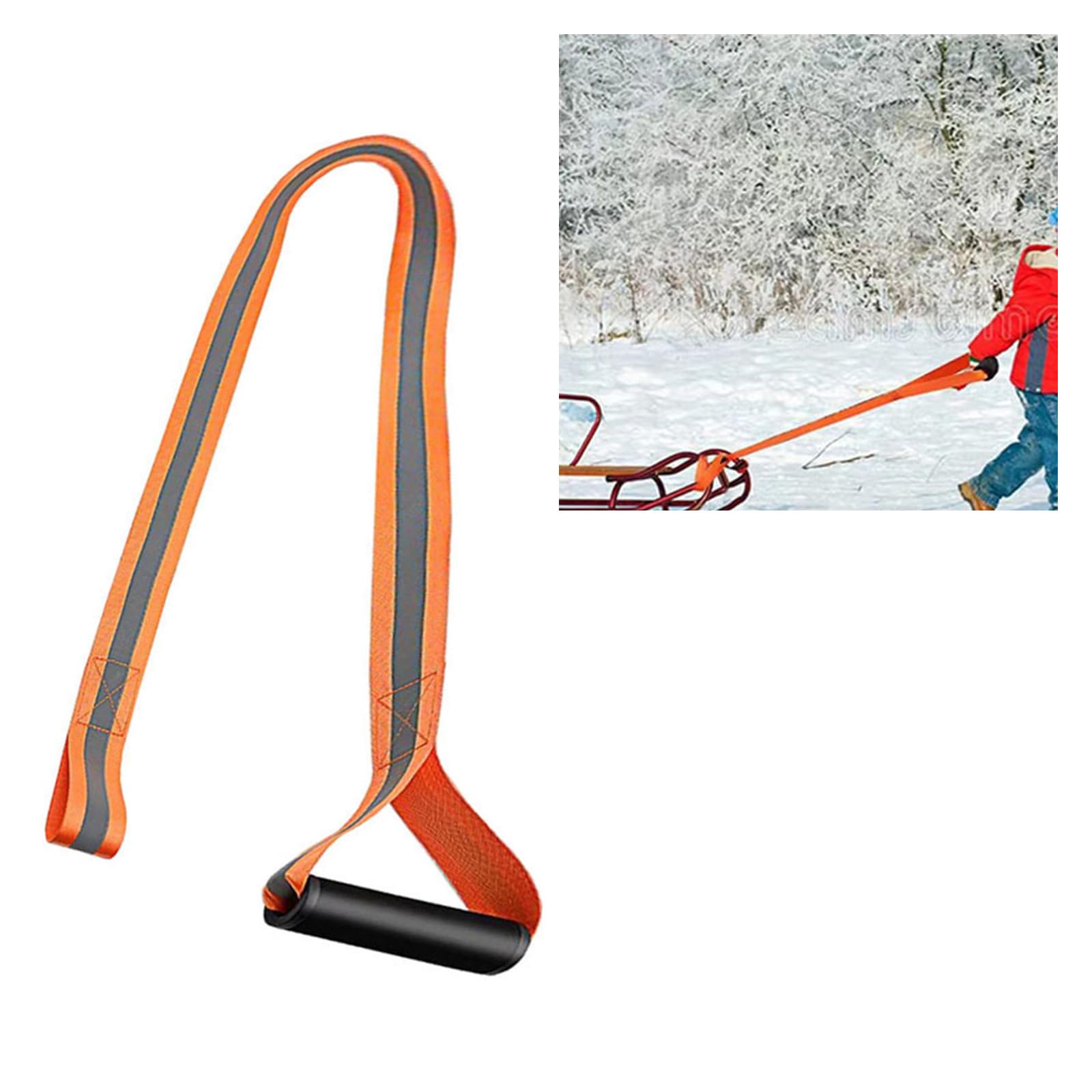 GKOXUQ Deer Drag with Handle Heavy Duty Deer Drag Strap Deer Dragging Rope Deer Accessories Reflective Strap