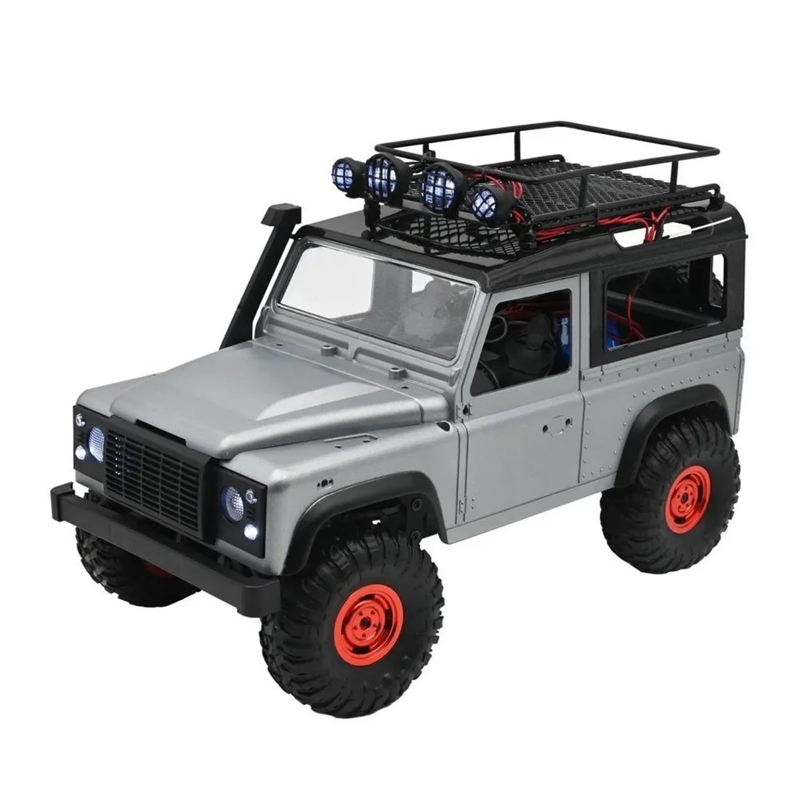 Für Scx10 Cc01 Für Mn D90 D91 D99 Mn90 Für Mn99S 1/14 1/12 1/10 Rc Auto Upgrade Teile Universal Dach Racks Mit Licht RC-Teile