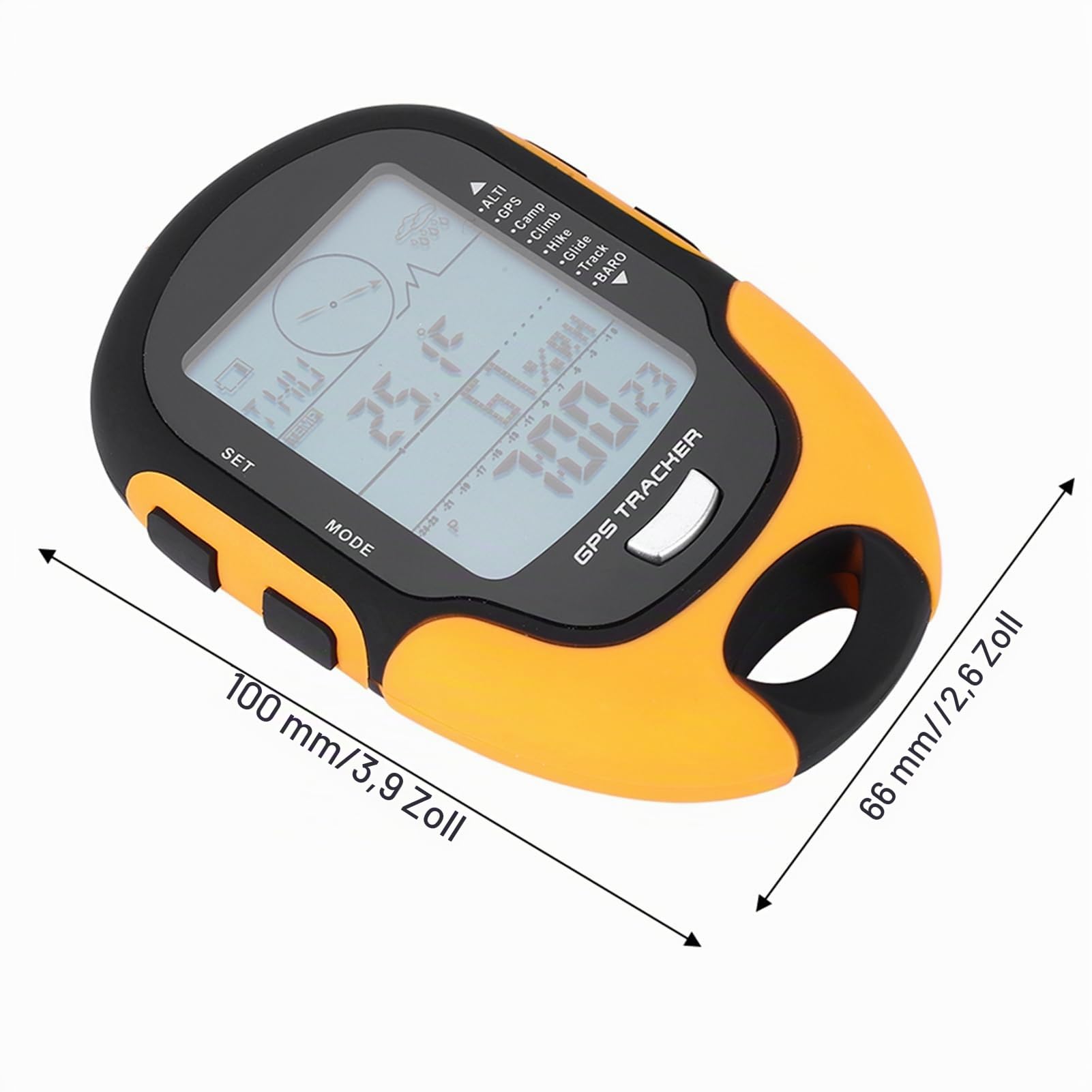 Haofy GPS Handheld, GPS Navigation Receiver Handheld USB Rechargeable Digital Altimeter Barometer