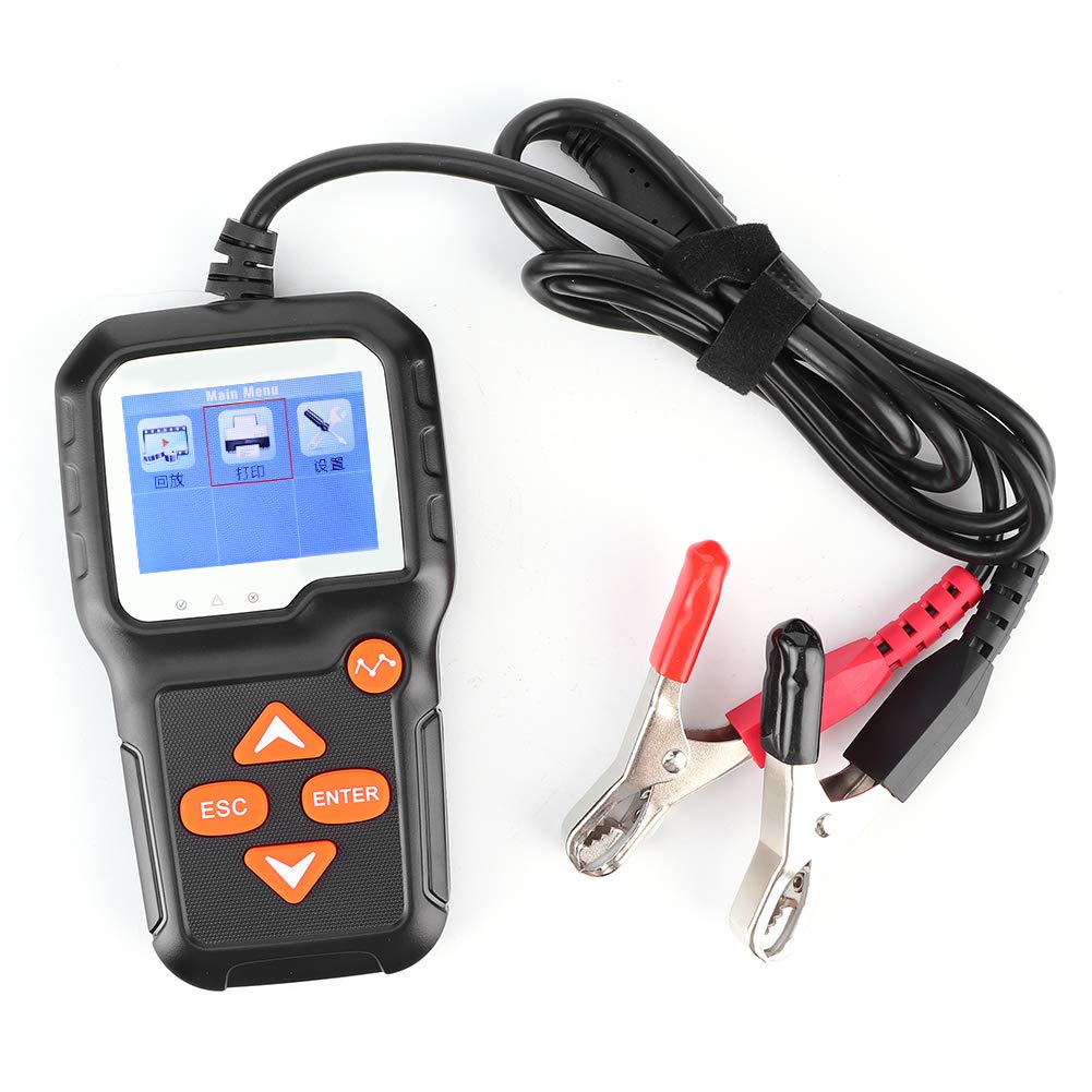 Tester Batteria KW650 per Auto e Moto 6V-12V - Analizzatore di Carico Digitale con Colore S N