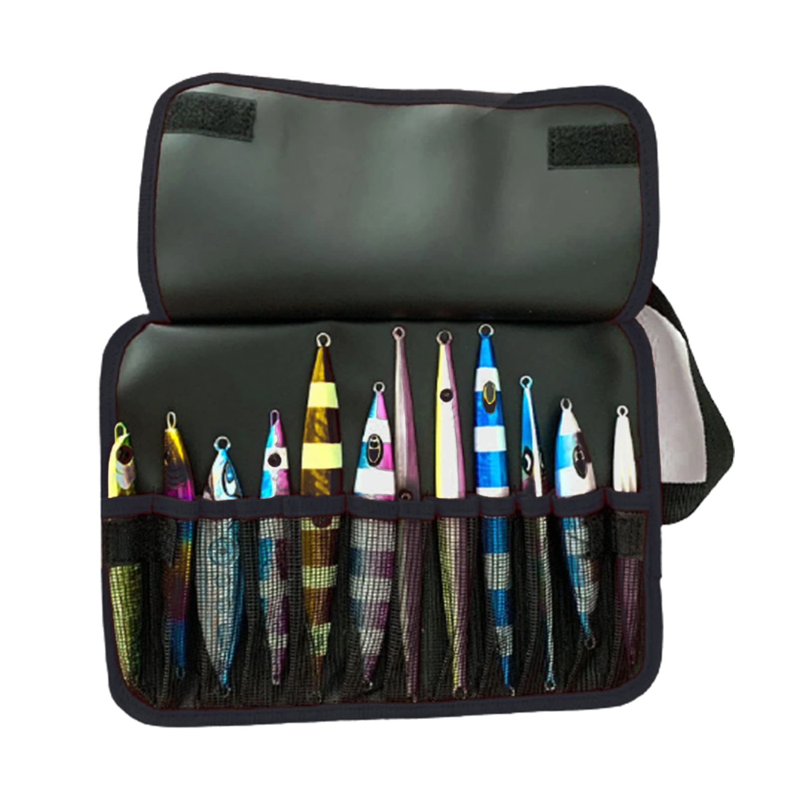 Hinature Lead Vertical Jigs Bag Roll Up Freshwater Saltwater