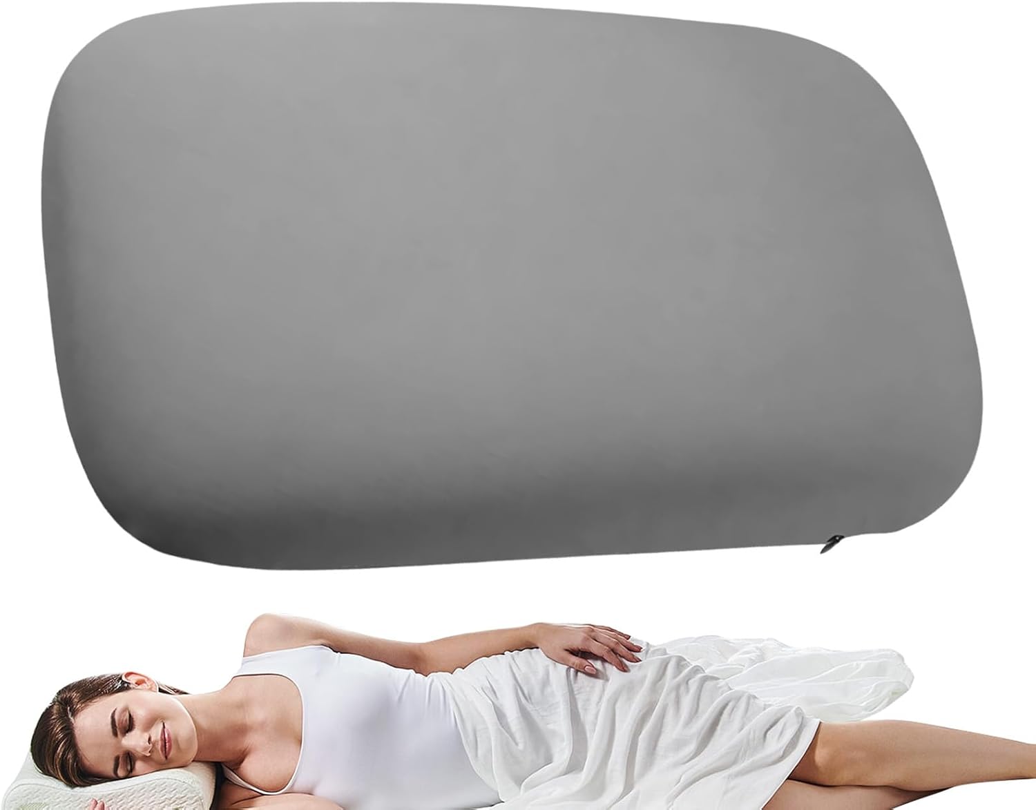 Camping Pillow, Headrest Pillow for Travel Soft Foldable Cooling Memory Foam Pillow for Travel Camping Hotel Airplane Home Outdoor