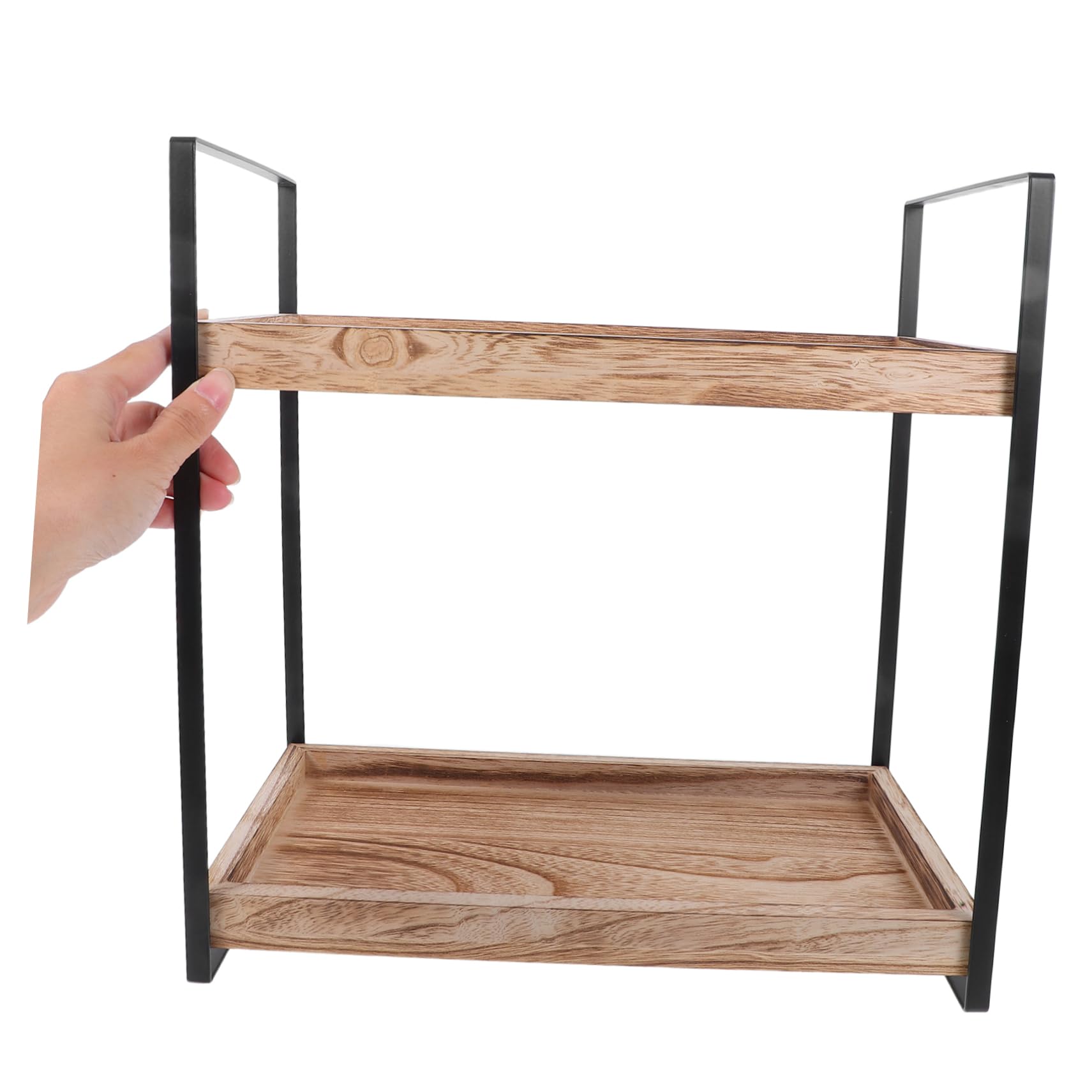 Stehendes Gewürzregal Aus Holz Für Küchentheke Regal Als Badezimmer-organizer Für Toilettenartikel Eckregal Zum Aufbewahren Von Kosmetik Und Dekor