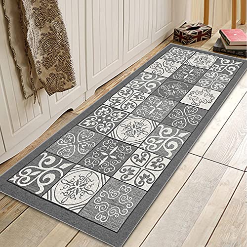 Tapis de couloir 100x200cm lavable et antidérapant pour entrée - 4