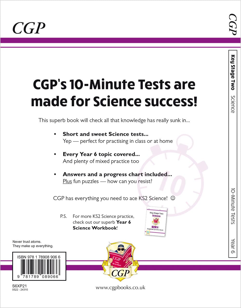 KS2 Year 6 Science 10-Minute Tests (CGP Year 6 Science) 3 61OsH+syrdL. SL1276