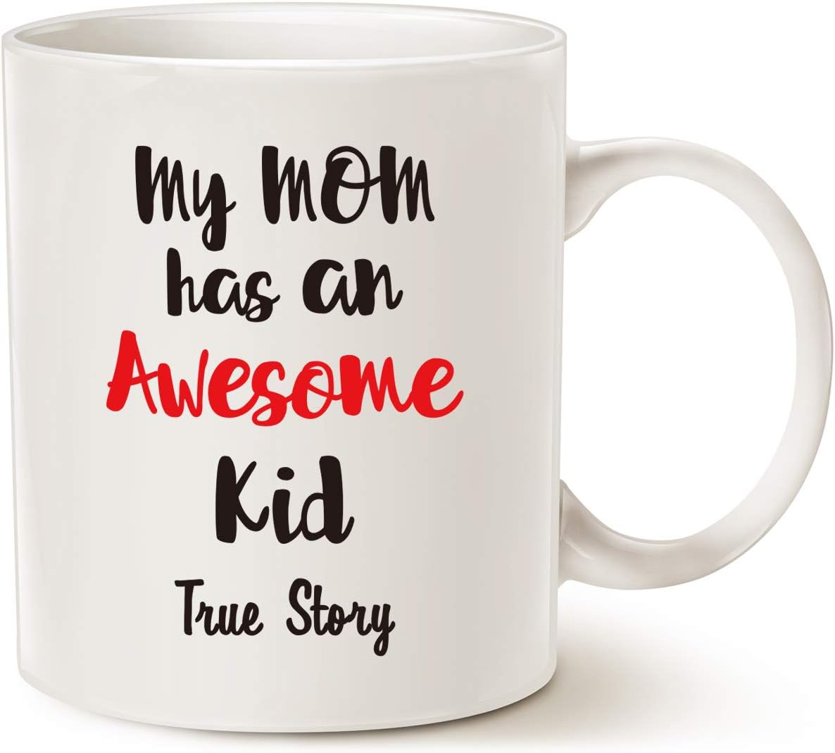 Up To 40% OFF MAUAG Mothers Day Gifts Funny Mom Coffee Mug from Kid Daughter Son, My Mom Has an Awesome Kid Birthday Gifts for Mom Mother White 11 Oz Super Cheap 🛒 MAUAG Mothers Day Gifts Funny Mom Coffee Mug from Kid Daughter Son, My Mom Has an Awesome Kid Birthday Gifts for Mom Mother White 11 Oz