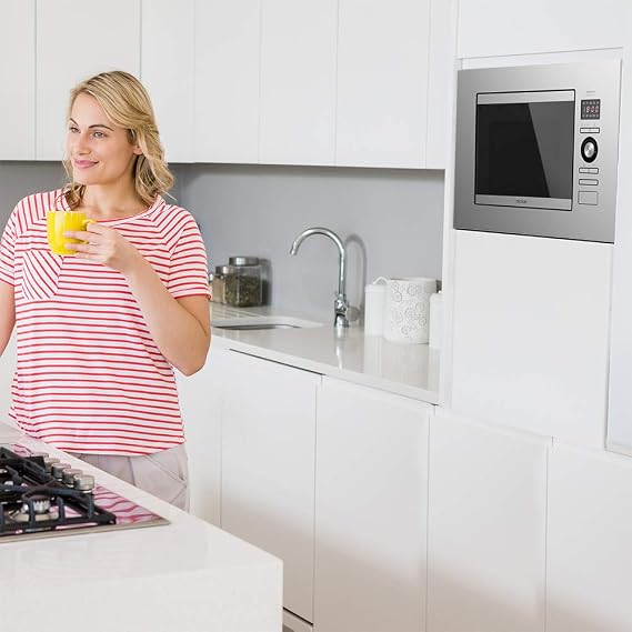 Cecotec GrandHeat 2090 Built-In Steel Digital Built-in Microwave. 800W Power, Built-in, 20 Liters, Grill, 8 Preset Functions, Timer