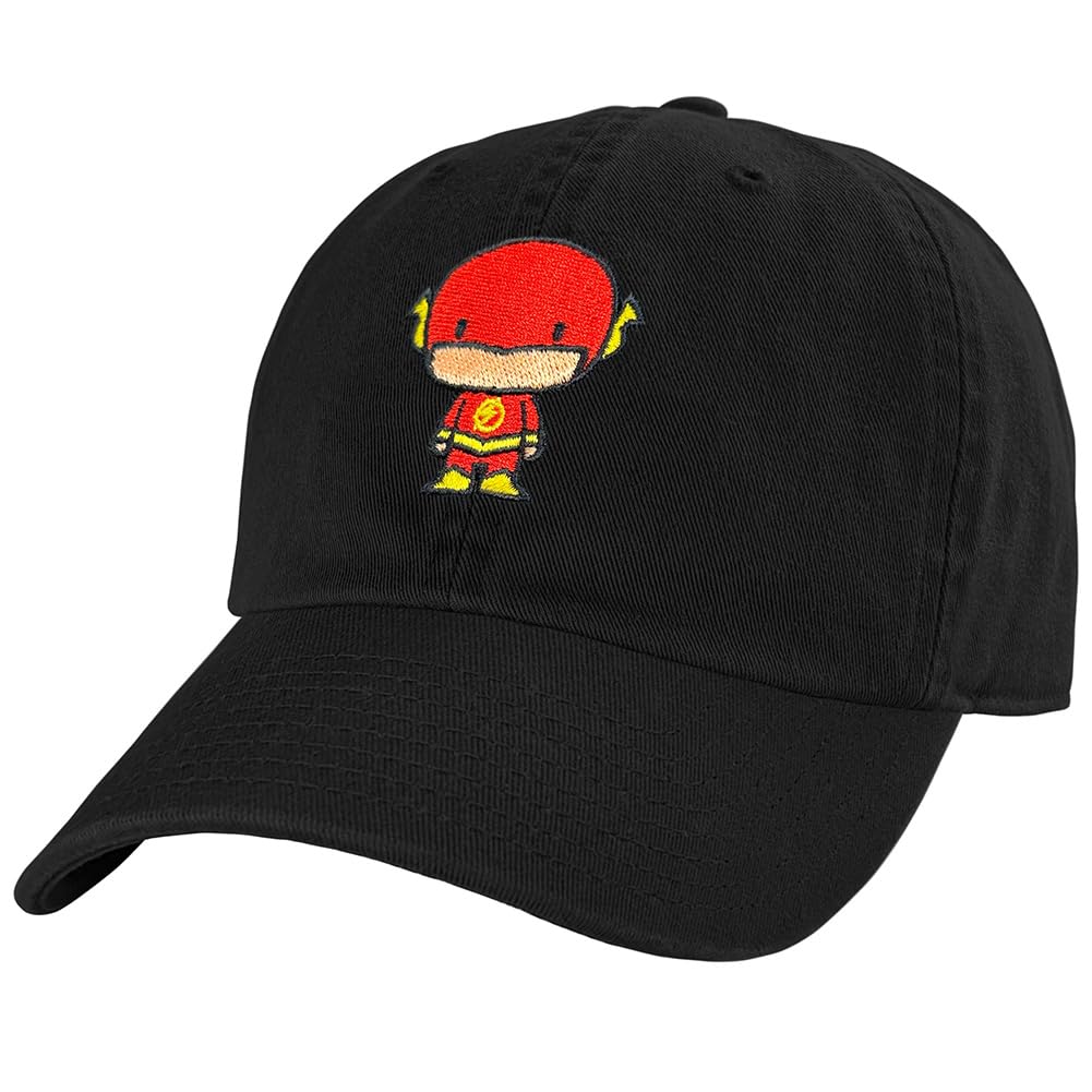 PopfunkOfficial DC Chibi Collection Pop Culture Dad Hat - The U18 Adjustable Relaxed-Fit Cap - Unisex for Men and Women