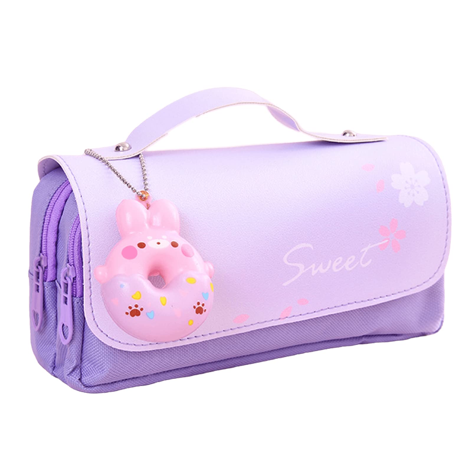 Buy Kawaii Pencil Case Pouch Box Cute Anime with Stress Donut Sponge