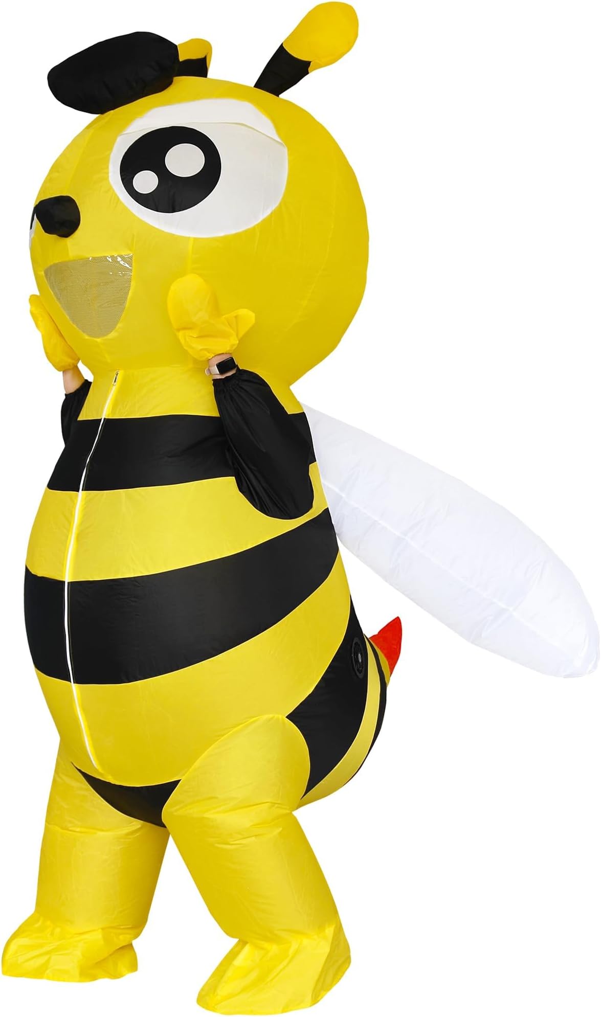 Inflatable Bumble Bee Costume Men Women Full Body Bee Blow Up Costumes Adult Funny Halloween Insects Outfit