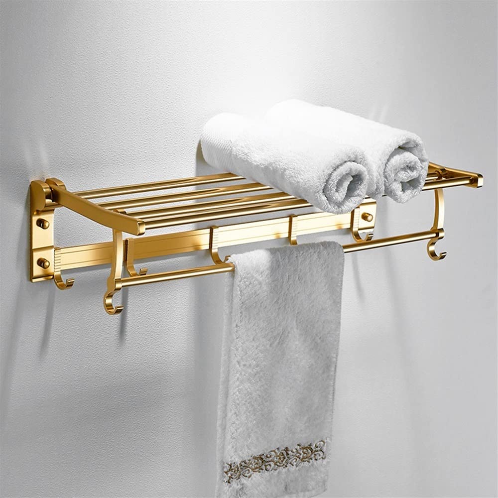 Racks de serviettes muraux en aluminium pour salle de bain moderne