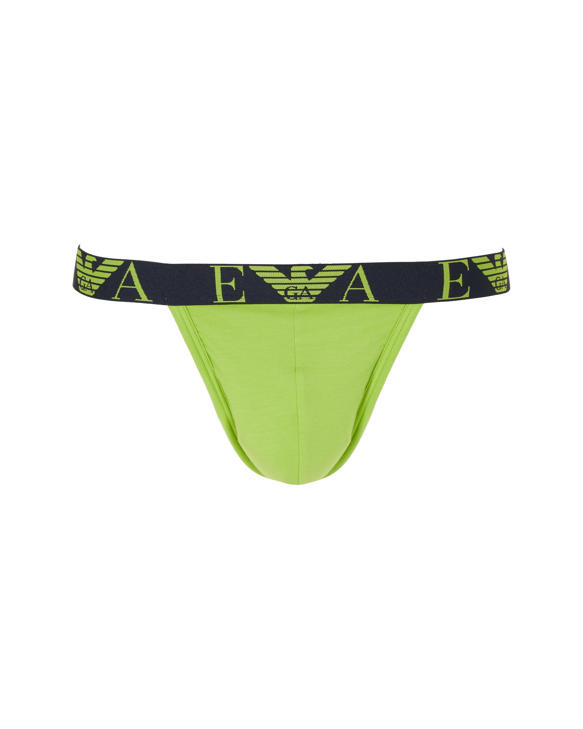 Emporio Armani Bold Monogram 2-Pack Thong Slip a Tanga Uomo (Pacco da 2)