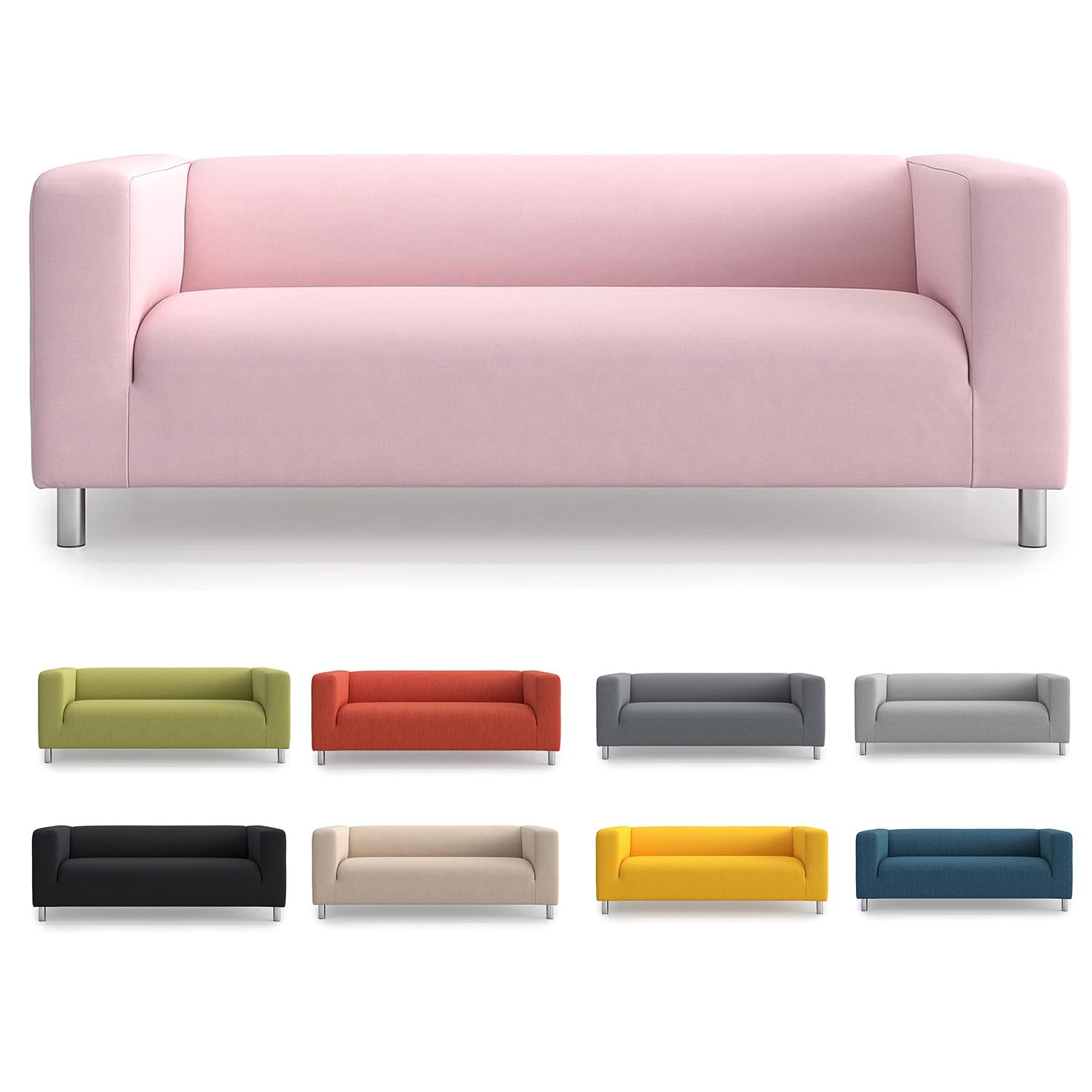 TLYESD Klippan Loveseat Cover Replacement for IKEA Klippan Sofa Cover, Klippan Couch Cover,Klippan Cover Only!(Pink) : Home & Kitchen