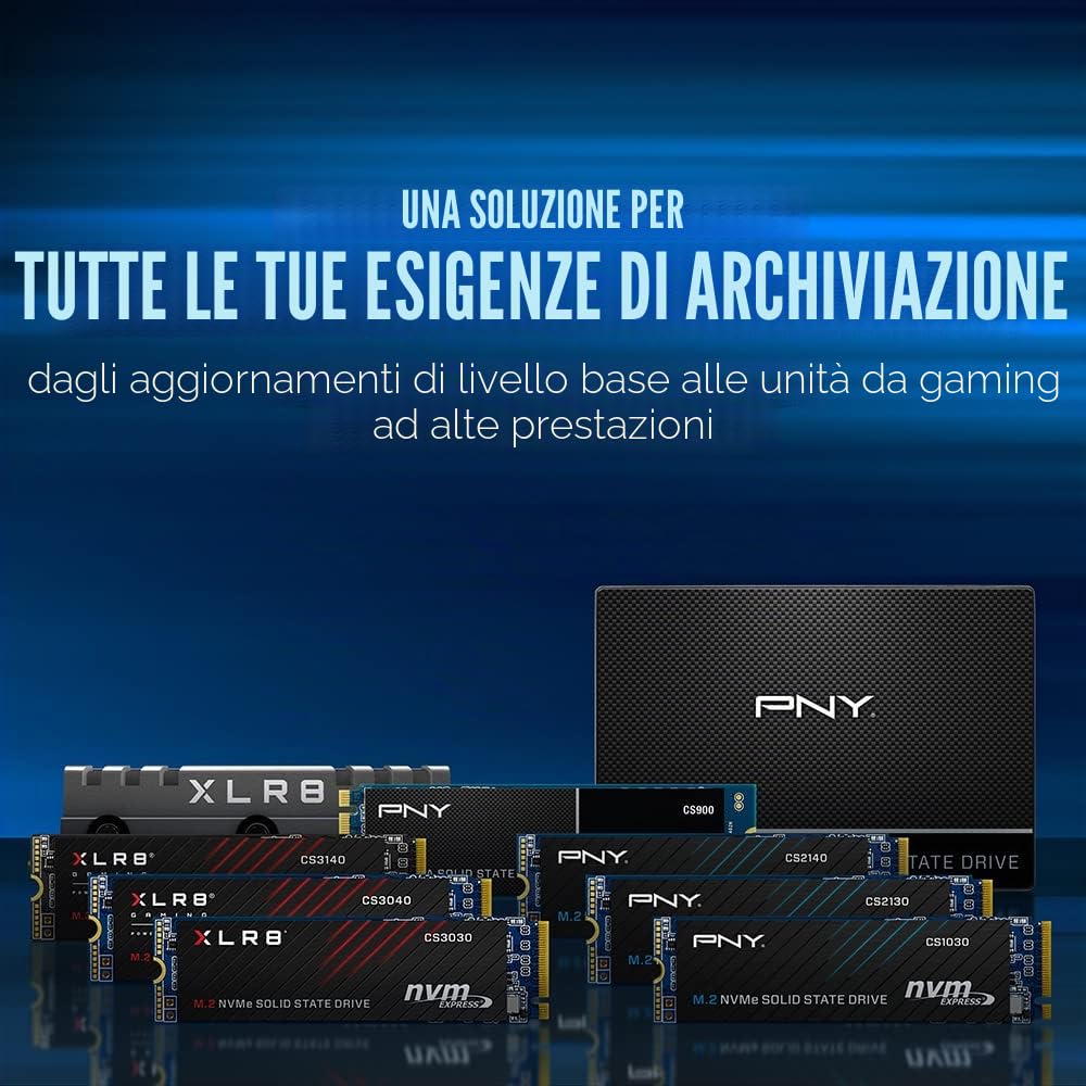 PNY CS2140 1TB M.2 NVMe Gen4 SSD interno