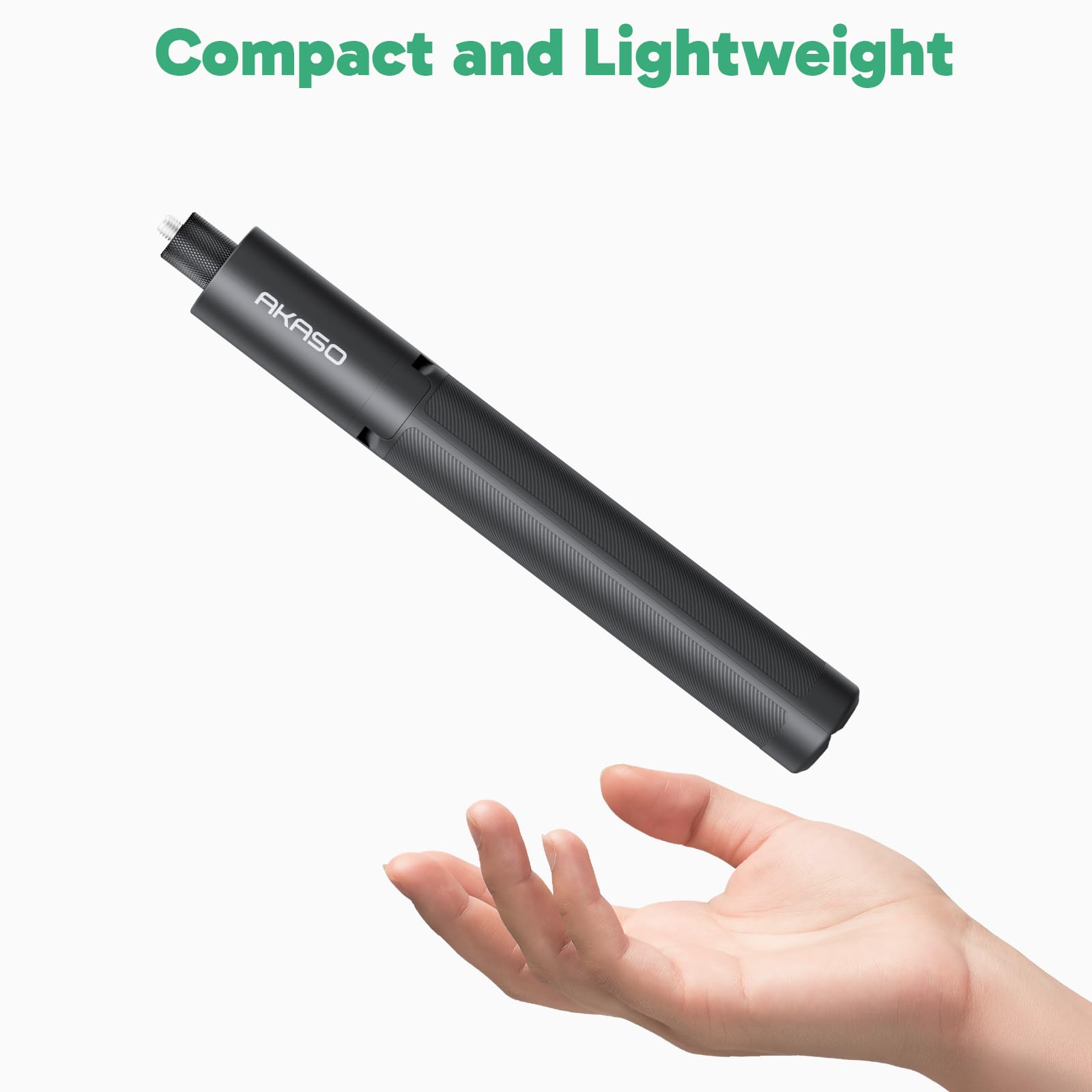 AKASO 120cm Unsichtbarer Stativ-Selfie-Stick – für Insta360 X5 X4 X3 Ace Pro, DJI Action Osmo 360, GoPro Hero 13/12/11, AKASO 360/EK7000/EK7000Pro/Brave 4 Pro/Brave 7/7 LE/V50 X/V50 Elite Action Cam