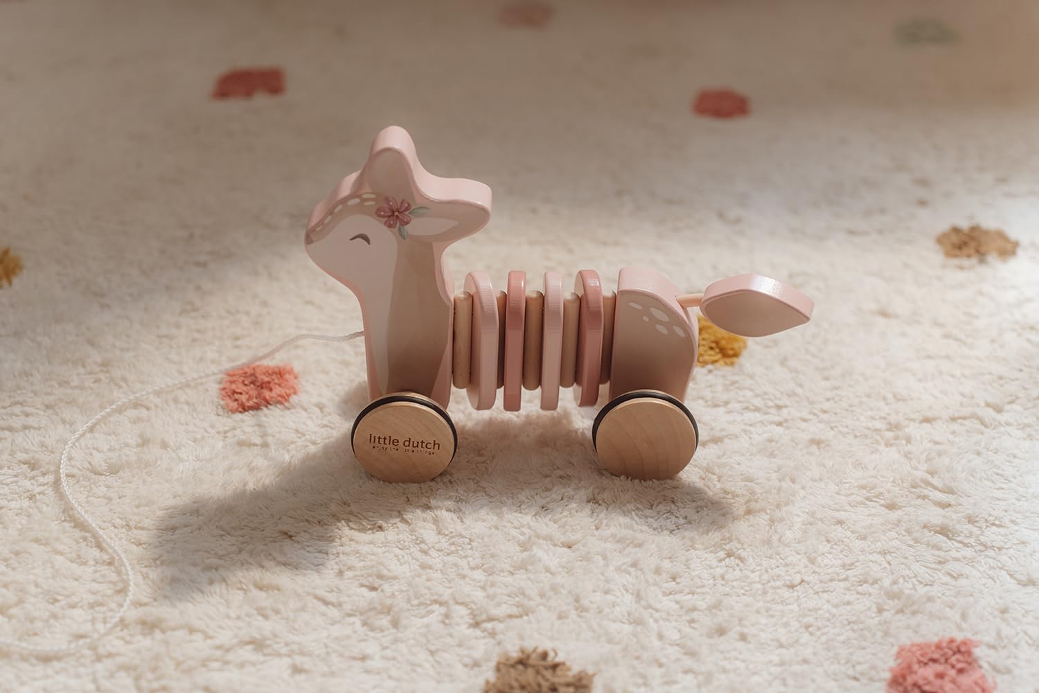 Little Dutch Nachziehtier aus Holz Baby REH - Fairy Garden