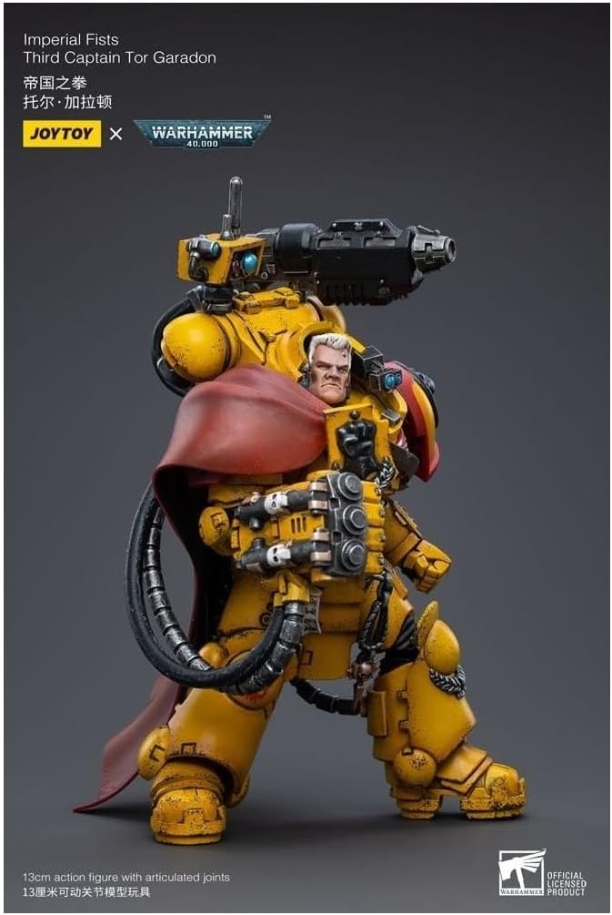 BLOOMAGE JOYTOY (Beijing) TECH Warhammer 40k: Imperial Fists Third Captain Tor Garadon 1:18 Scale Figure
