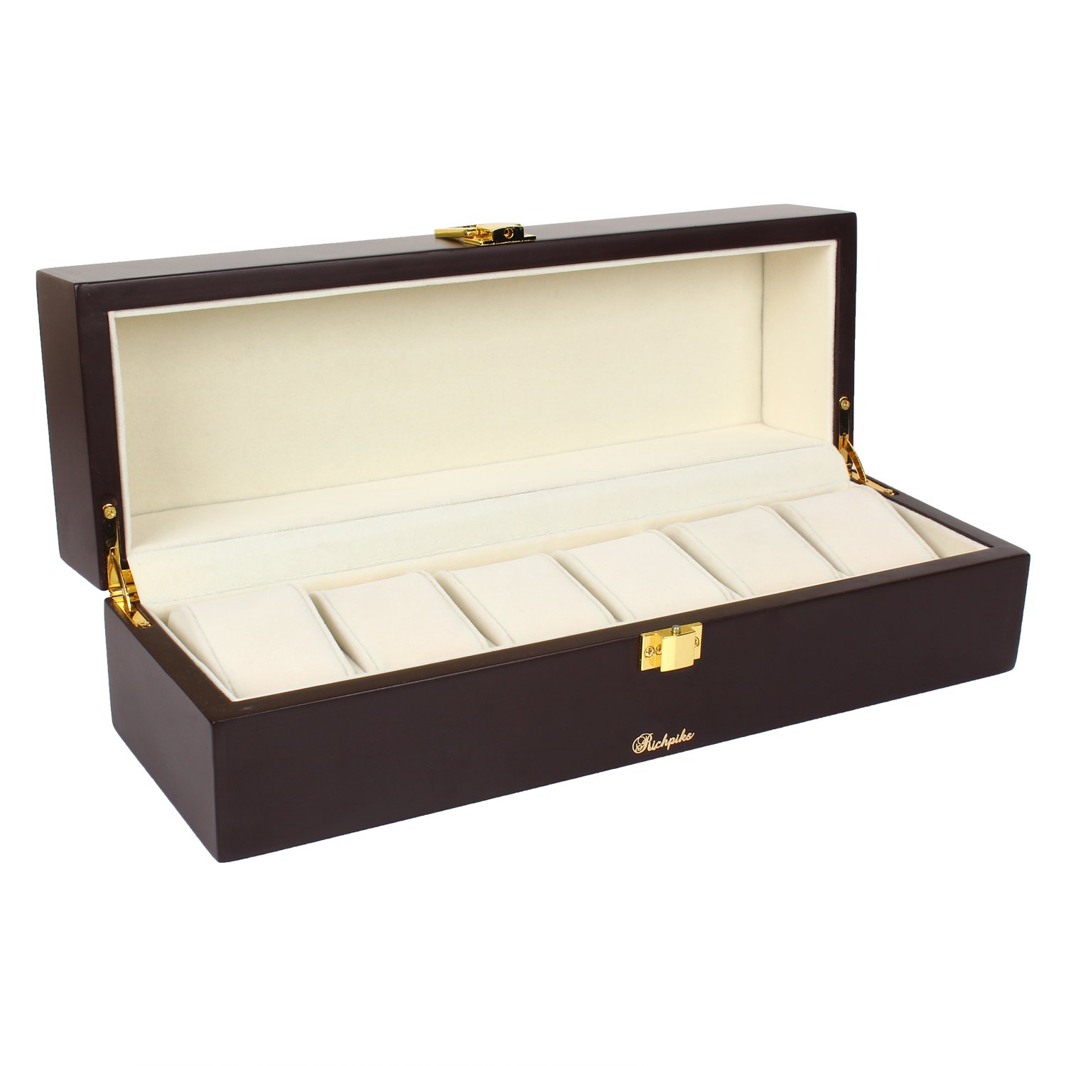 Richpiks Polished Watch case for 6 Watches (B01BHPJBR4) Amazon Price History, Amazon Price Tracker