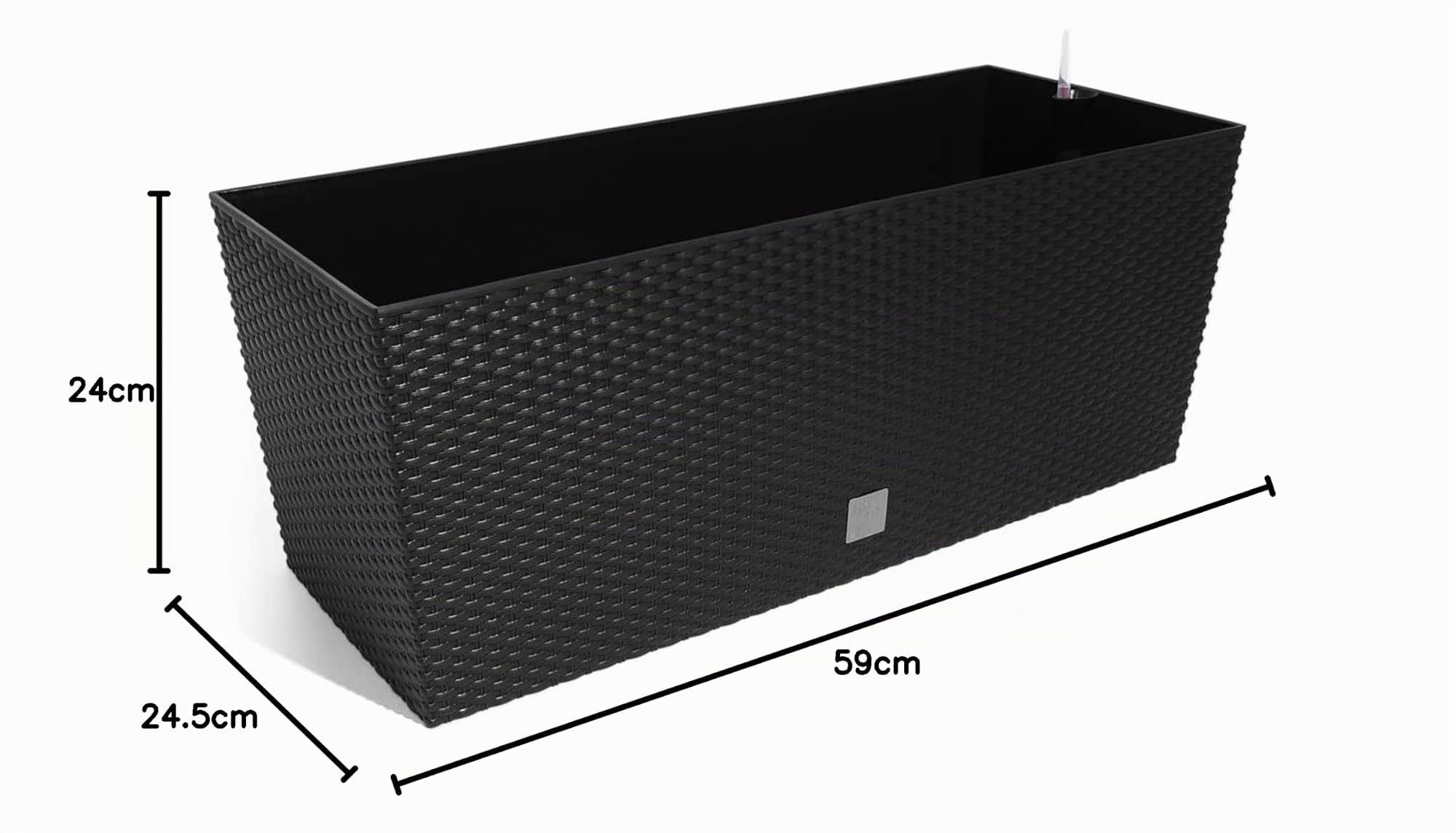 Jardinière Rato pour 30 litres 60 x 25 x 24 en anthracite