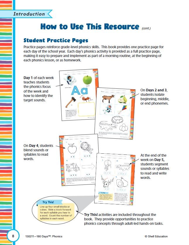 180 Days of Phonics for Prekindergarten (180 Days of Practice) - Image 6