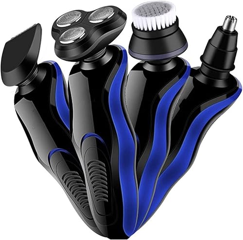 Miniatura 2 de Maquinilla de afeitar eléctrica para hombres – Afeitadoras rotativas 4 en 1 para hombres – Kit de aseo eléctrico – Maquinillas de afeitar húmedas y