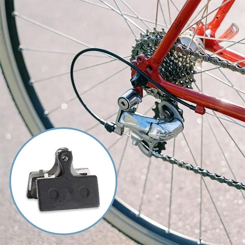 Pastillas de freno semimetálicas for bicicleta de carretera, compatibles con XT M8000 M785 XTR M9000 M9020 M987 M988 M985 SLX M7000 M675, 8/10/20 pares piezas de bicicleta(20PCS semimetal 01F)