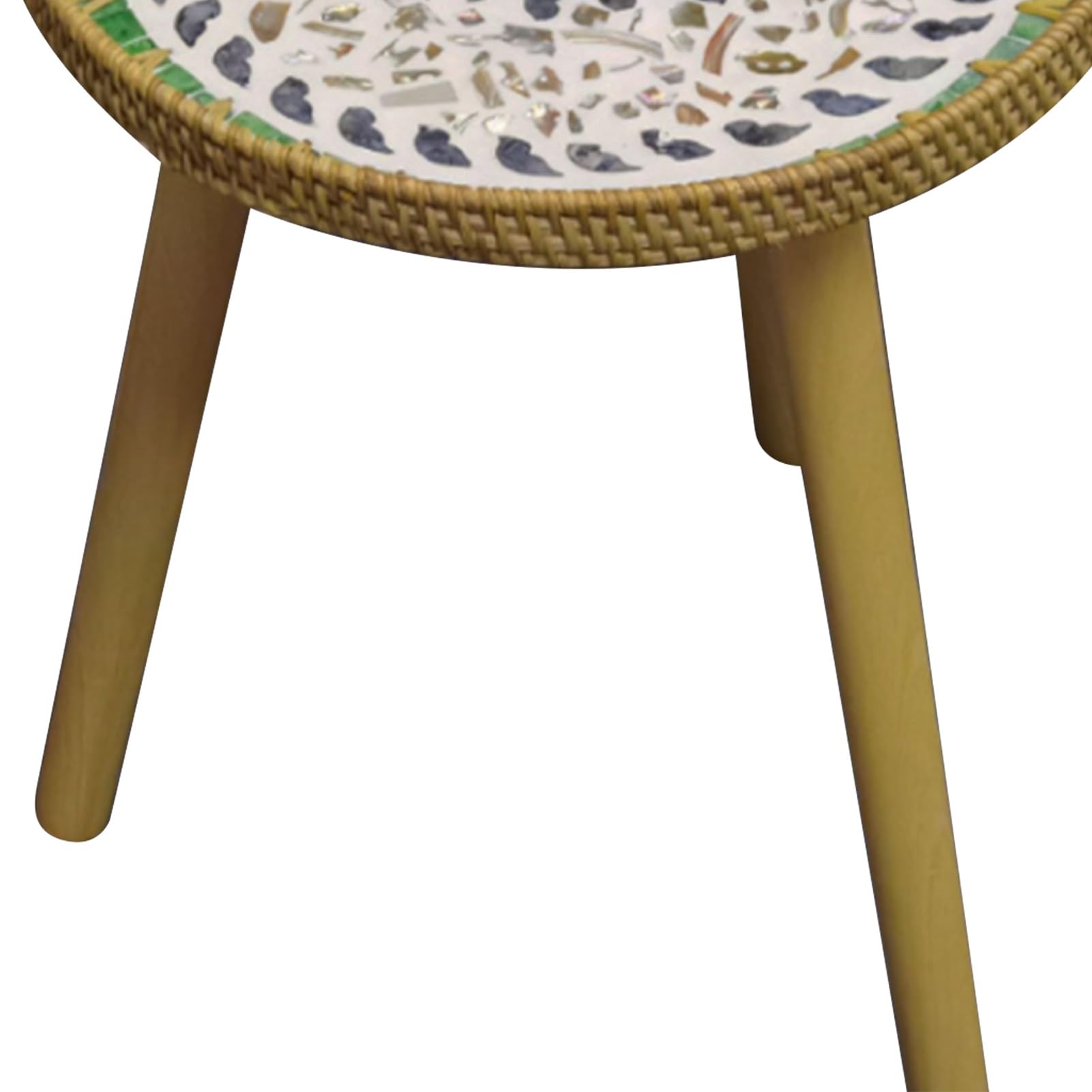 Mesa de Centro de ratán Hecha a Mano |Salón/Madera