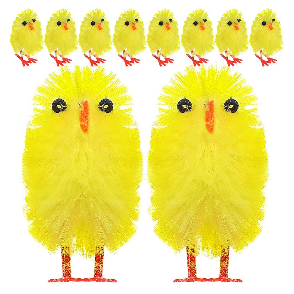 Mini poussins de Pâques Cabilock pour déco de fête et paniers créatifs, lot de 30