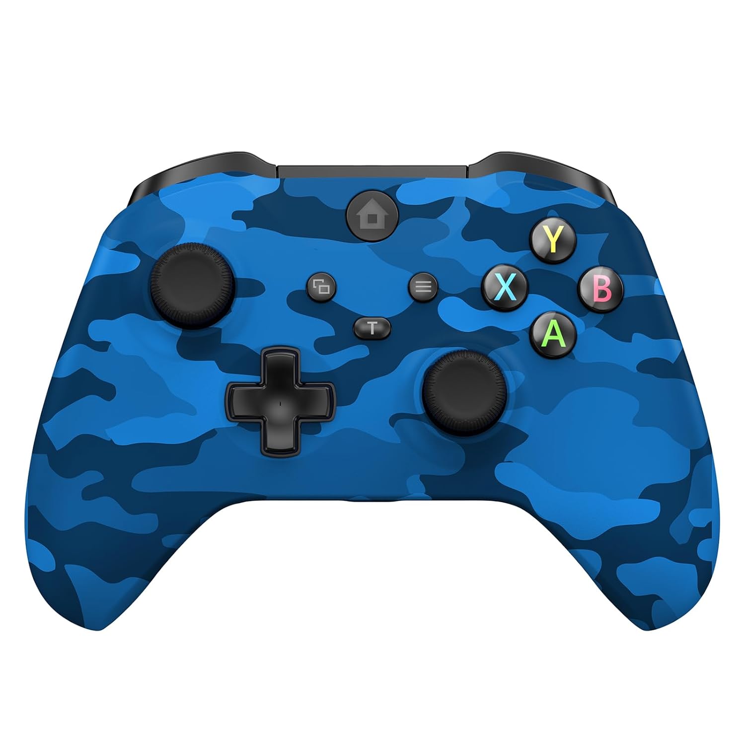 Kamylorus Wireless Controller for Xbox Series X|S, Xbox One & Windows 10/11, 2.4G Plug and Play Gaming Gamepad Supports Turbo with 3.5mm Audio Jack Blue Camo