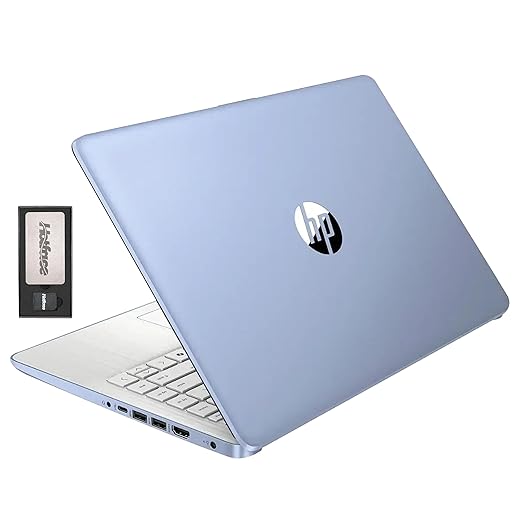 HP Flagship 14" HD Student&Business Laptop W/1 Year Office 365&AI-Copilot, Intel Processor N150, 16GB RAM, 416GB Storage (128GB UFS + 288GB Docking Set), HD Camera, Wi-Fi 6, Win 11, Blue