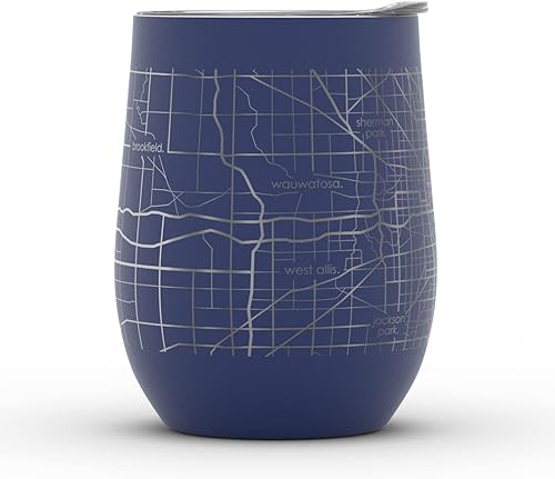 Vista 194 de Well Told Lexington Kentucky Map - Vaso de vino aislado con grabado de mapa de Kentucky, taza de acero inoxidable grabada (12 onzas, verde domingo)