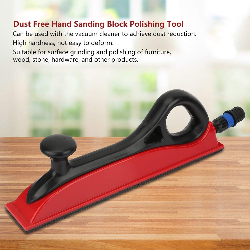 Bloque de lijado manual profesional, esponja para lijar en polvo, herramienta de pulido con adaptador de vacío para muebles de madera, metal, piedra, plástico, 70x420 mm