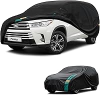 Molebt Waterproof SUV Car Cover All-Weather Protection, Universal Fit 191-201" for BMW X5, Toyota Highlander, Ford Explorer, Jeep Grand Cherokee