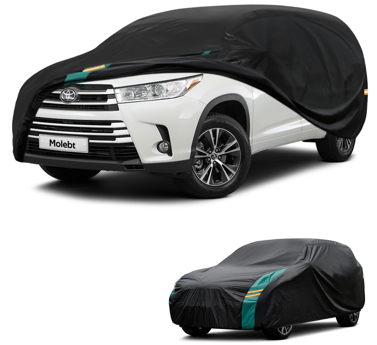 Molebt SUV Car Covers Waterproof All Weather Universal Fit for BMW X5 Toyota Highlander Ford Explorer Jeep Grand